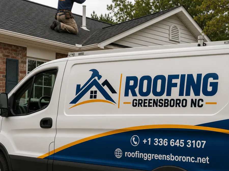 Roofing technician documenting flashing and roof penetrations during an assessment