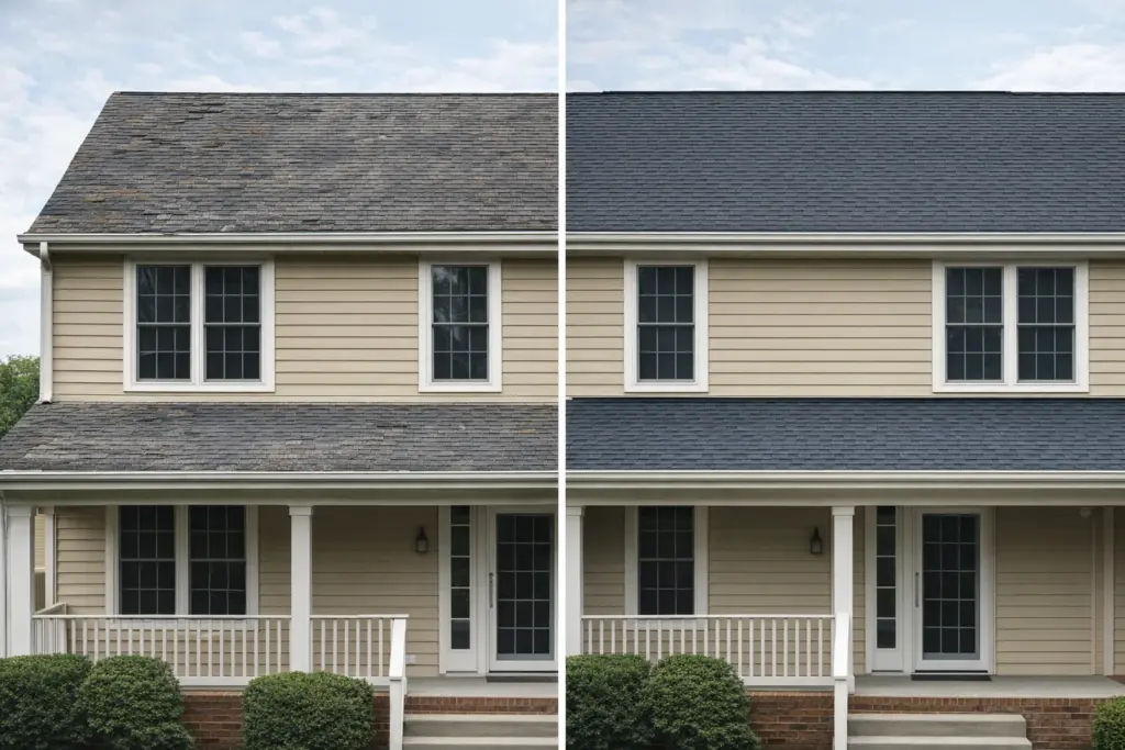 Roofing Greensboro NC - Before & After 2