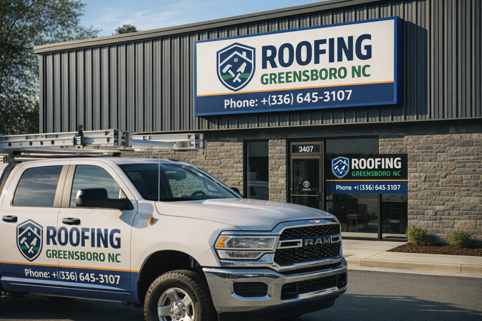Roofing Greensboro NC - Business Exterior